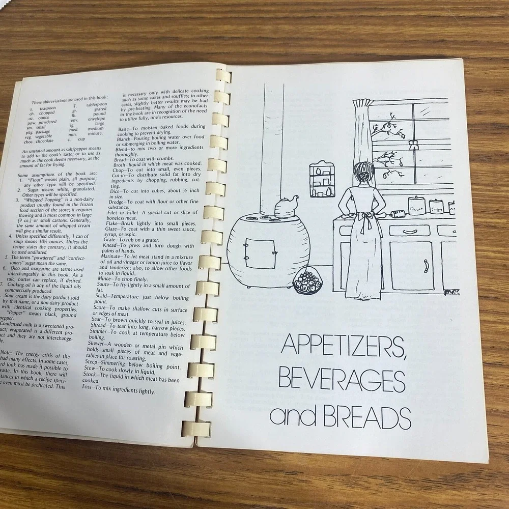 Vintage Southern Literary Cookbook Audrey Cash Jacksonville FL 1978 Ring Bound